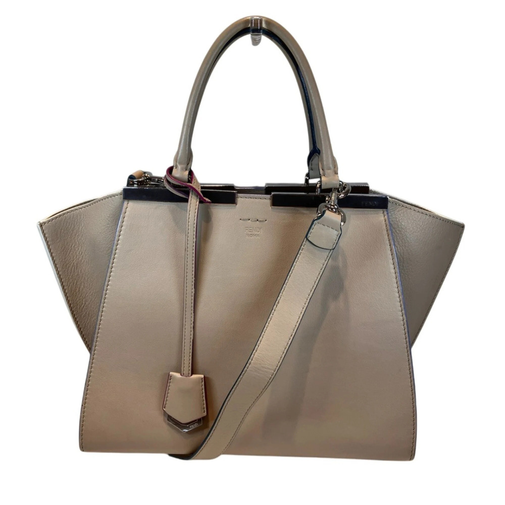Fendi Trois Jours Leather Handbag